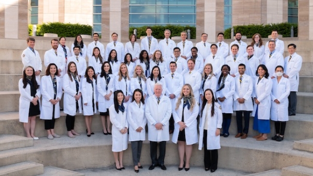 The UCSF OHNS team stand together outside for a group photo.