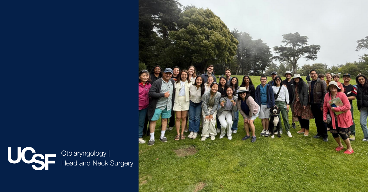 Group picture from the UCSF Hearing & Skull Base Summer Picnic
