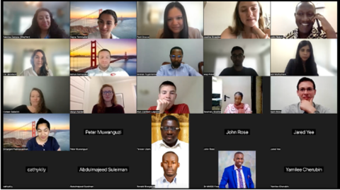 Zoom screen of CHESA UCSF meeting